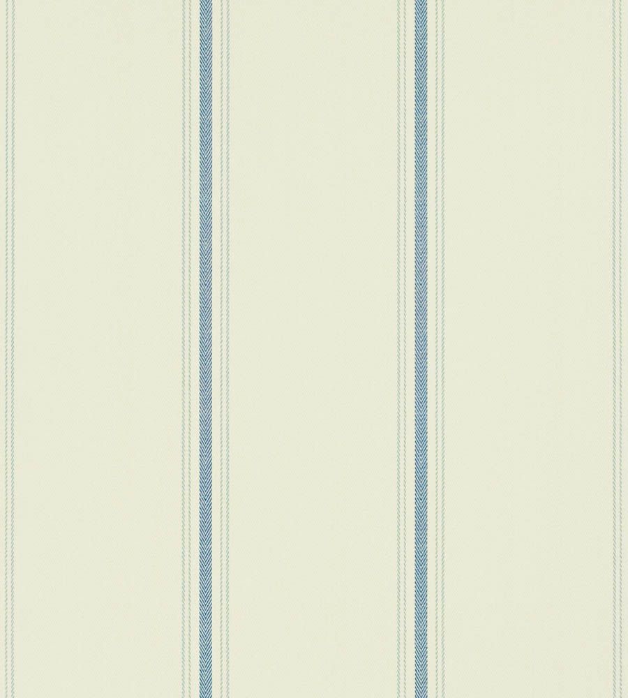 Ralph Lauren Garfield Stripe Cream-Navy tapéta - Paisley Home