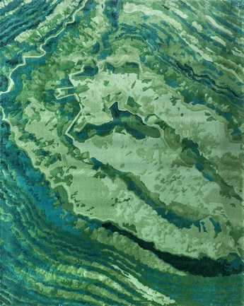 Ferreira de Sa The Sea Minerals Jade szőnyeg - Paisley exkluzív lakberendezés