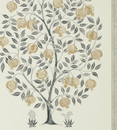 Sanderson Anaar Tree Charcoal-Gold tapéta