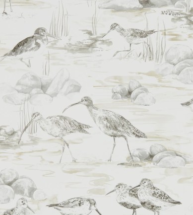 Sanderson Estuary Birds Chalk/Sepia tapéta