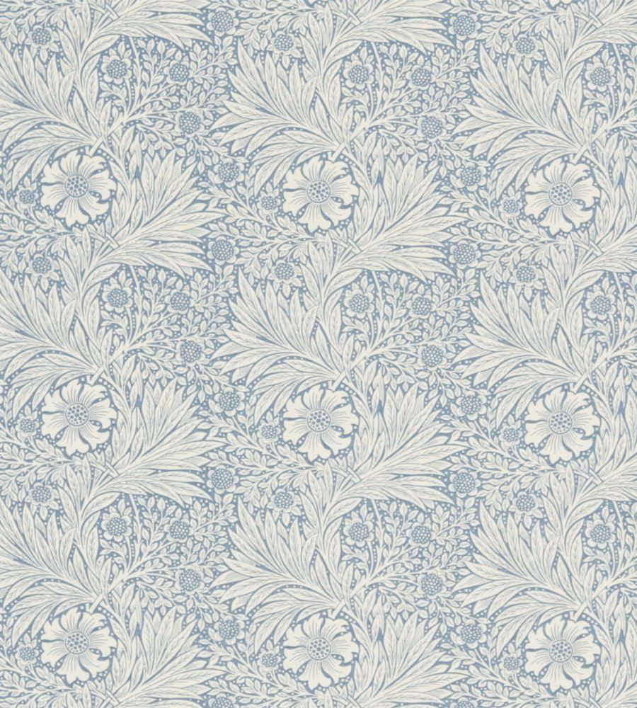 William Morris Marigold China Blue/Ivory textil - Paisley Home
