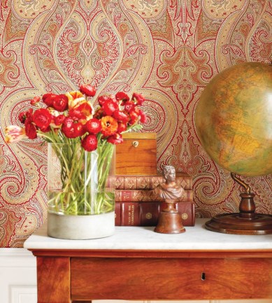 Thibaut Patani Charcoal T1036  tapéta - Paisley Home