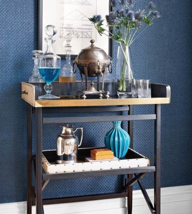 Thibaut Sachon Basket Navy T1001  tapéta - Paisley Home