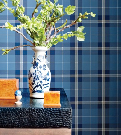 Thibaut Winslow Plaid Camel and Black T1028  tapéta - Paisley Home