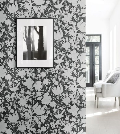 Anna French Garden Silhouette Citron tapéta - Paisley Home
