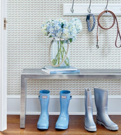 Anna French Baxter Navy tapéta - Paisley Home