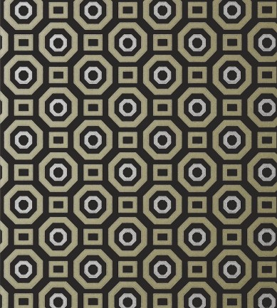 Anna French Zane Metallic on Black tapéta - Paisley Home