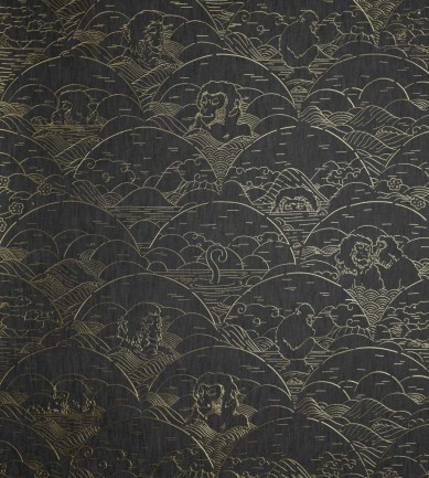 Moooi Wallcoverings Indigo Macaque Ivory tapéta