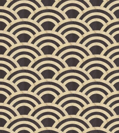 Moooi Wallcoverings Lucky O's Birch and Black tapéta