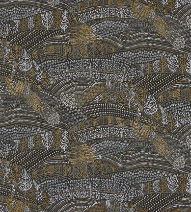 Casamance Eden Noir tapéta