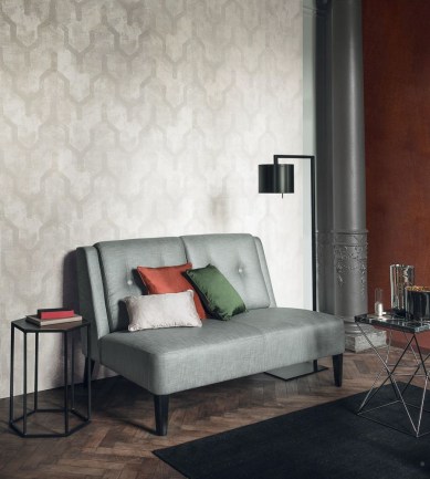 Casamance Tenebreuse Blanc tapéta - Paisley Home