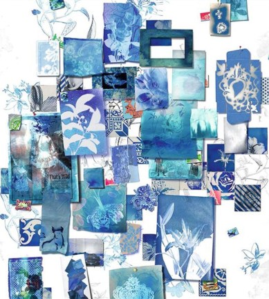 Christian Lacroix Follete Bleu de Roi tapéta - Paisley Home