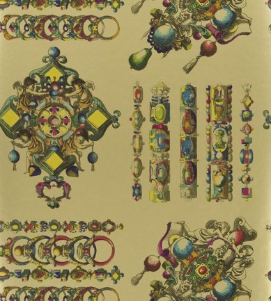 Christian Lacroix La Main Au Collet Dore tapéta - Paisley Home