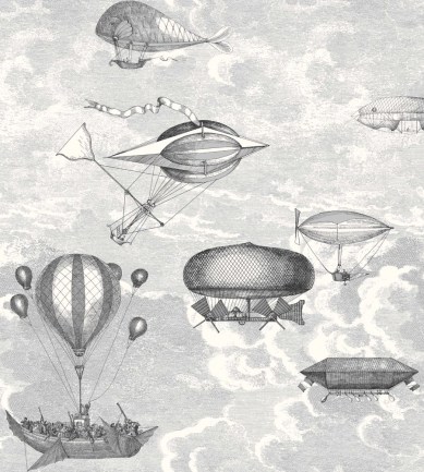 Cole and Son Macchine Volanti Soot and Snow tapéta