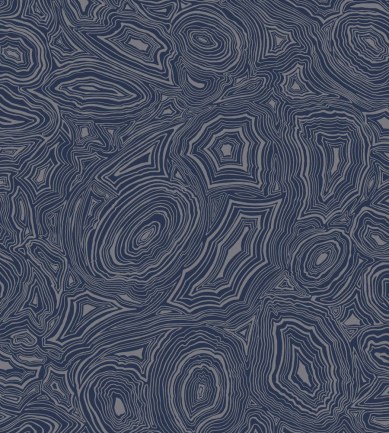 Cole and Son Malachite Royal Blue and Silver tapéta