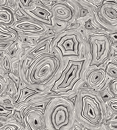 Cole and Son Malachite White and Black tapéta