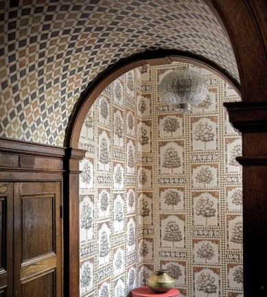 Cole & Son Zellige Spice/Charcoal tapéta - Paisley Home