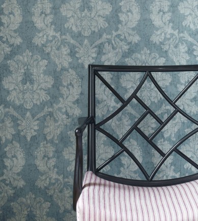 Colefax and Fowler Cesario Navy tapéta - Paisley Home