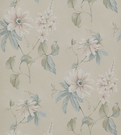 Colefax and Fowler Passiflora Pink-Aqua tapéta - Paisley Home