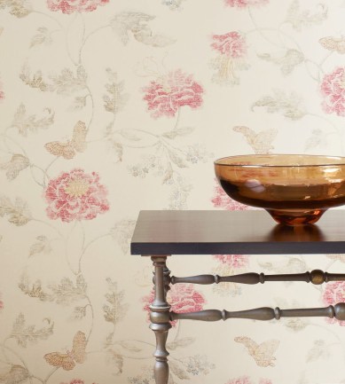 Colefax and Fowler Poppy & Butterfly Blue tapéta - Paisley Home
