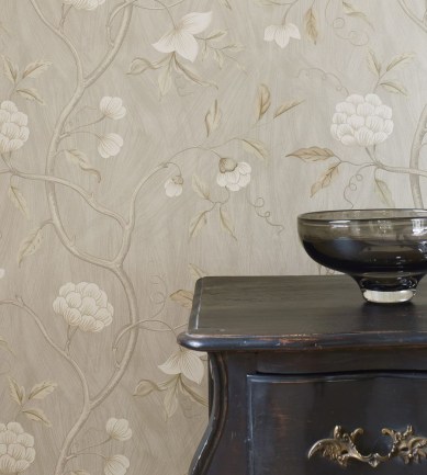 Colefax and Fowler Snow Tree Blue-Cream tapéta - Paisley Home