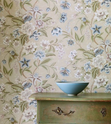 Colefax and Fowler Celestine Old Blue tapéta - Paisley Home