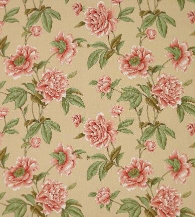 Colefax and Fowler Giselle Red-Green textil