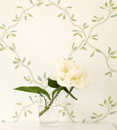 Colefax & Fowler Leaf Trellis Green tapéta - Paisley Home
