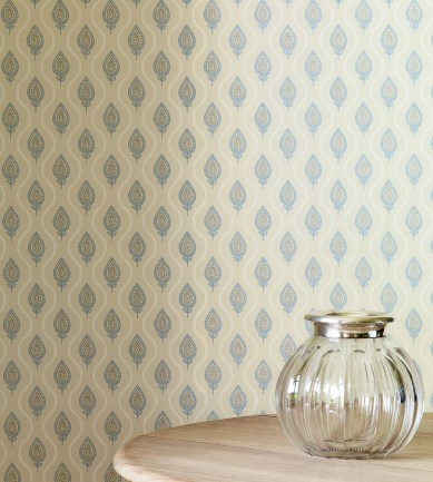 Colefax & Fowler Verity Old Blue tapéta - Paisley Home