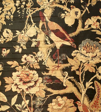 Dedar Silkbird Gold 2 Coromandel luxus tapéta