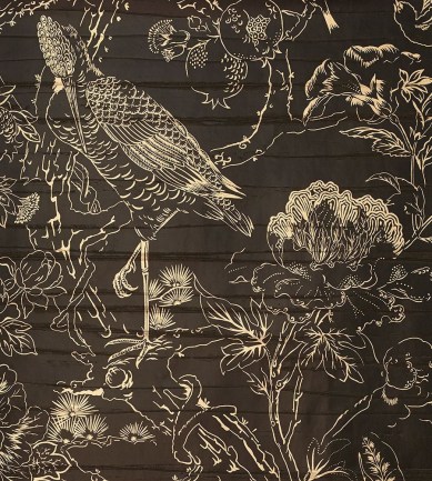 Dedar Silkbird Gravure 2 Gold luxus tapéta