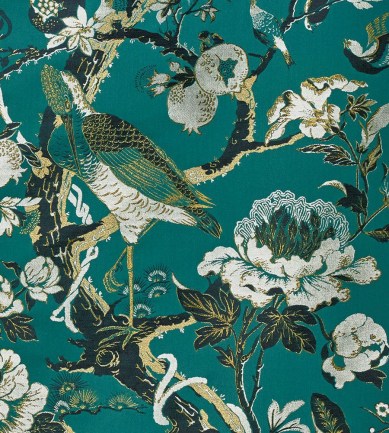 Dedar Silkbird Jacquard 4 Green Lac luxus textil