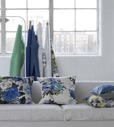 Designers Guild Brera Lino Ultramarine textil - Paisley Home