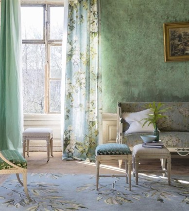 Designers Guild Floreale Grande Celadon textil - Paisley Home