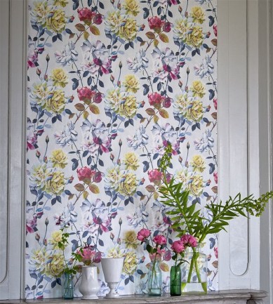 Designers Guild Couture Rose Duck Egg tapéta - Paisley Home