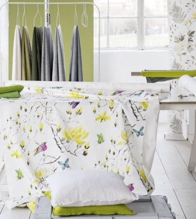 Designers Guild Madame Butterfly II Acacia textil - Paisley Home