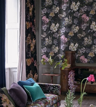 Designers Guild Delft Flower Grande Graphite tapéta - Paisley Home
