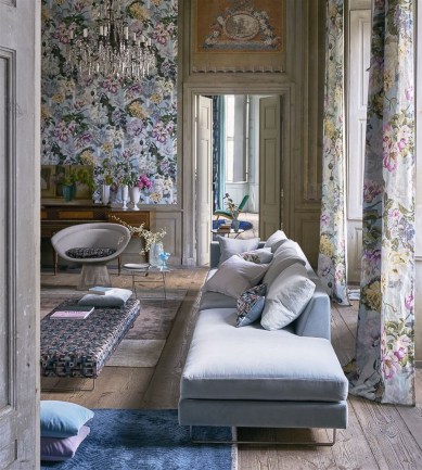 Designers Guild Delft Flower Grande Sky tapéta - Paisley Home