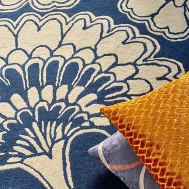Florence Broadhurst Japanese Floral Midnight szőnyeg - Paisley Home