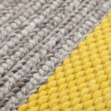 GAN Rugs Mangas Space Big Rectangular Plait Yellow szőnyeg - Paisley Home