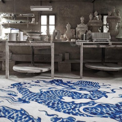 GAN Rugs Blue China White szőnyeg - Paisley Home