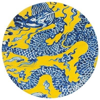 GAN Rugs Blue China Yellow szőnyeg - Paisley Home