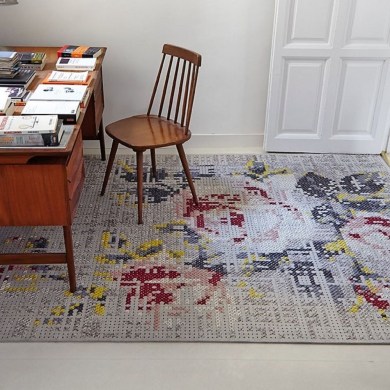 GAN Rugs Canevas Flowers Natural szőnyeg - Paisley Home