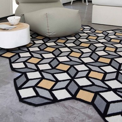 GAN Rugs Parquet Rhomb Yellow szőnyeg - Paisley Home