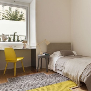 GAN Rugs Mangas Space Square Plait Yellow szőnyeg - Paisley Home