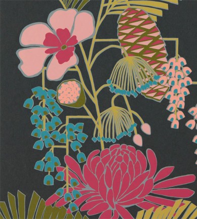 Harlequin Salon Ebony-Azalea-Fern tapéta