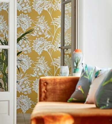 Harlequin Bavero Ochre tapéta - Paisley Home