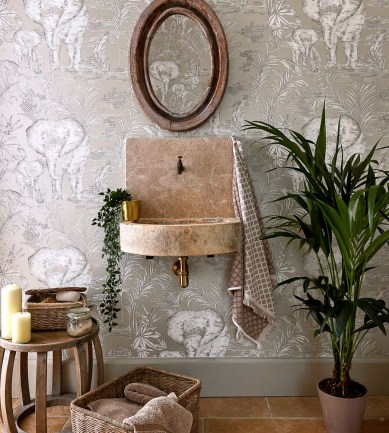 Harlequin Kinabalu Linen tapéta - Paisley Home