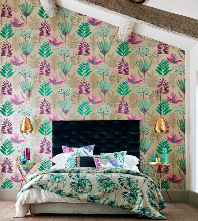 Harlequin Yasuni Emerald/Zest tapéta - Paisley Home