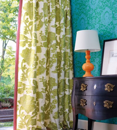 Jim Thompson No.9 Agra Seafoam tapéta - Paisley Home